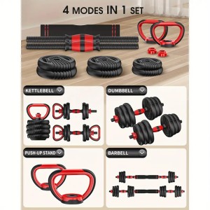 Adjustable Dumbbell Set (4 in 1)